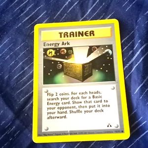 1995-2000 Energy Ark Pokemon Trainer Card